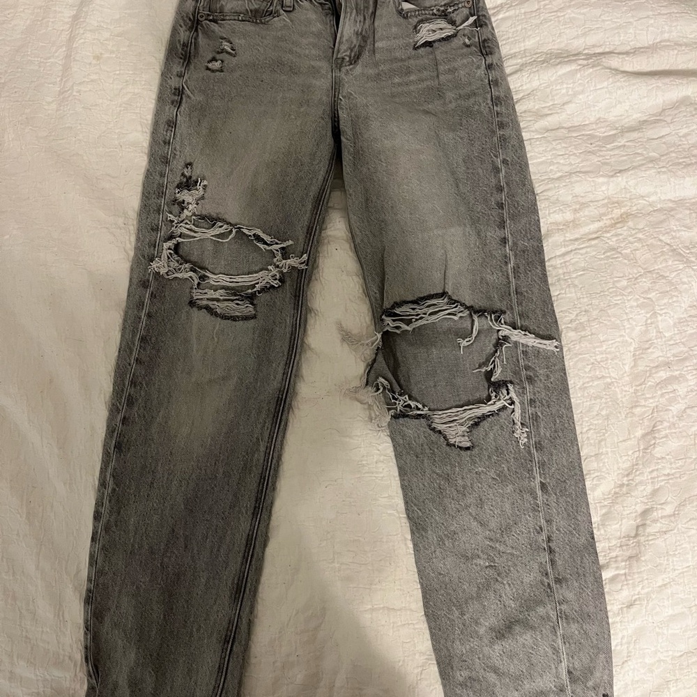 American Eagle Outfitters Distressed Black Jeans